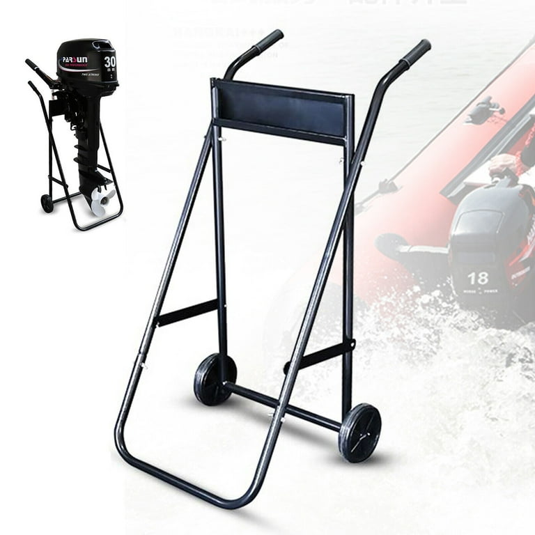 Foldable Heavy Duty Outboard Boat Motor Stand Carrier Cart Dolly - Main Image