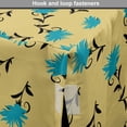 thumbnail image 4 of Turquoise Blue Dog Crate Cover, Abstract Pattern of Flower Petal with Peduncle, Easy to Use Pet Kennel Cover Small Dogs Puppies Kittens, 7 Sizes, Camel Dark Turquoise, by Ambesonne, 4 of 6