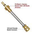 thumbnail image 5 of Adaptador para pistola de hidrolavadora BEERIS con conector rápido hembra de 1/4 de pulgada, compatible con la mayoría de las hidrolavadoras (Black and Decker)., 5 of 5