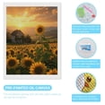 thumbnail image 3 of Diamond Art Kits for Adults - Sunflower Field Sunset Farmhouse 5d Diamond Painting for Adults, Diamond Art for Adults Beginners, Frameless Diamond Painting Kits for Adults for Home Wall Decor, 3 of 7