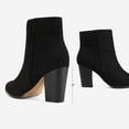 thumbnail image 3 of Botines DREAM PAIRS Anita para mujer en ante negro talla 7.5, 3 of 9