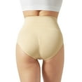 thumbnail image 3 of DREAM SLIM Women's Mid-Waist Seamless Tummy Control Shapewear Panties Body Shaper Girdle Underwear 3Pack, 3 of 6