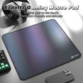 thumbnail image 2 of Mouse Pad with Stitched Edge,Rainbow Film,Non-Slip Rubber Base, Premium-Textured and Waterproof Mousepad for Laptop, Computer, PC-Grey, 2 of 9
