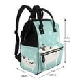 thumbnail image 2 of Wukai French Bulldog Taking a Bath Mummy Backpac,&nbsp;Diaper Bag Purse Breast Pump Bag Purse Diaper Bag for swim,gym,workout,large capacity backpack, 2 of 5