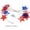 A, variant on Patriotic Solar String Lights, 4th of July LED Stars Battery Lights, Independence Day Outdoor Decor, Red White Blue Garden Lights, Americana Patio Lighting, Holiday Solar Garland