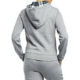 thumbnail image 4 of EV1 from Ellen Degeneres Plaid Heart Front Zip-Up Fleece Hoodie Women's, 4 of 4