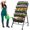 Black With Wheels(25.6"d X 26"w X 48"h), variant on 4FT Vertical Garden Bed, 5 Tiers Raised Garden Planter, 25.6 * 26 * 48Inch with 4 Hooks & 4 Wheels, Vegetable Flower Stand for Garden Patio Yard, Black