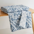 thumbnail image 4 of Levtex Home - Becker Blue - Throw - Ikat - Blue, White - Quilted Throw (50x60in.) Reversible - Cotton, 4 of 6