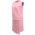 thumbnail image 6 of Guluxicc Athletic 2 Piece Sets for Women Sleeveless Crew Neck Top with Split Hem Shorts Solid Color Basic Active Outfits for Workout and Gym Exercise, 6 of 9
