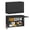 Black, variant on Topass Metal Garage Wall Cabinet with Doors, Wall Mounted Metal Storage Cabinet, Tool Cabinet , Steel Utility Cabinet for Garage,Kitchen,Warehouse, Assembly Required (Black)