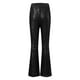 thumbnail image 5 of Pantalones de mujer de cintura alta y pierna ancha - Poliéster, diseño con lentejuelas, cintura alta con lazo, informales para todas las estaciones, 5 of 5
