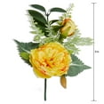 thumbnail image 2 of Mainstays 9" Artificial Mini Yellow Cabbage Rose Bouquet Pick, 2 of 5