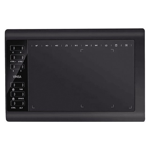 Tableta Gráfica 10x6 Con 8192 Niveles De Presión Y 22 Teclas Negro