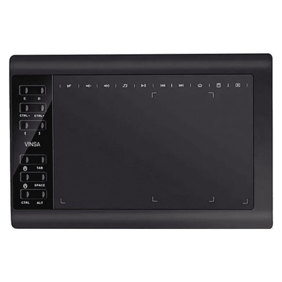 Tableta Gráfica 10x6 Con 8192 Niveles De Presión Y 22 Teclas Negro