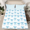 thumbnail image 2 of Castle Fairy Kawaii Ribbon Bowtie Twin Sheet Sets for Female Men,Dreamy Bow Bedding, 2 of 7