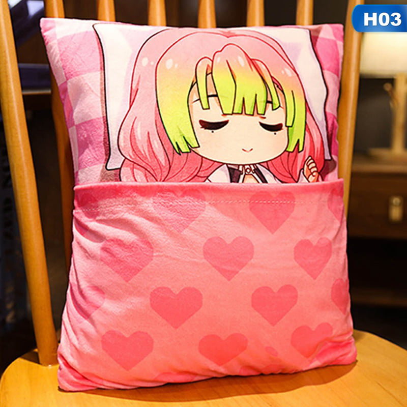 Details about   35x55cm Kimetsu no Yaiba Anime Cover Pillow Cushion Throw Pillow Case #26 