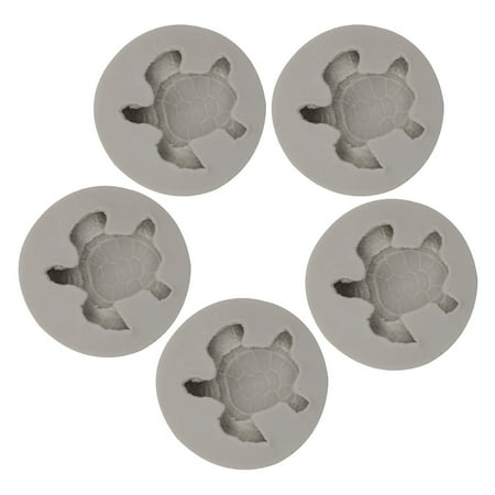 

5PCS Christmas DIY Cake Baking Tool Silicone Fondant Tool Cute Turtle Decoration Silicone Tool