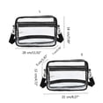 thumbnail image 3 of Versatile Bag Crossbody Bag Clear Waterproof Shoulder Bag for Women Girl Trendy PVC Bag Casual Trendy Bag Cellphone Bag White, 3 of 5