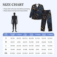 thumbnail image 4 of Kdxio Elegant Gold Scrollwork Men’s Pajama Set Pajamas For Men 2 Piece PJ Set with Men Pajama Pants and Long Sleeve T-Shirt Lounge Set-Large, 4 of 7