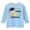 Light Blue, variant on Kindergarten Graduation Shirt Kids Graduate 3/4 Sleeve Top Size:8-9 Years