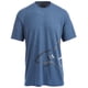 thumbnail image 2 of Greg Norman playera con gráfico de tiburón lateral para hombre, azul, pequeña Greg Norman Camiseta gráfica, 2 of 2