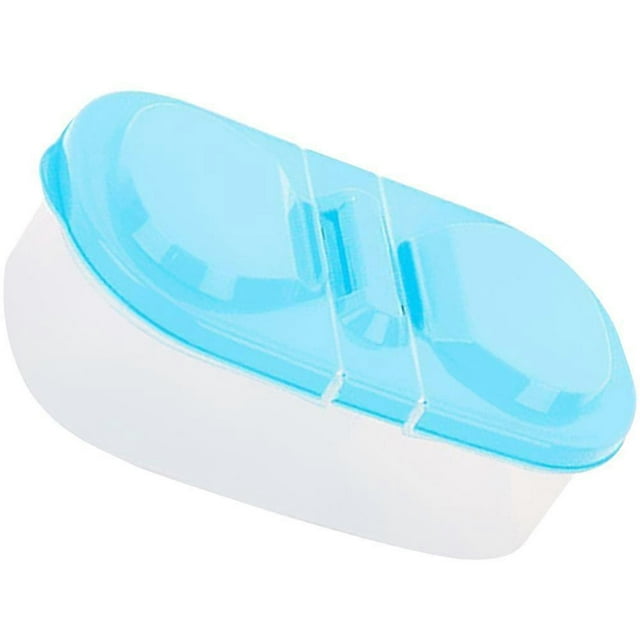 Plastic Food Storage Flip Cover Container for Food Use 2 Grid