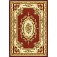 thumbnail image 3 of SAFAVIEH Lyndhurst Katherine Traditional Bordered Area Rug, Red/Ivory, 8' x 8' Round, 3 of 4