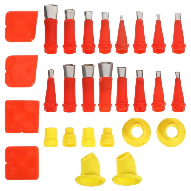 CIMAXIC 1 Set Caulk Tips For Caulking Applicator Tips Plastic Assorted Color Adhesive Application DIY Projects