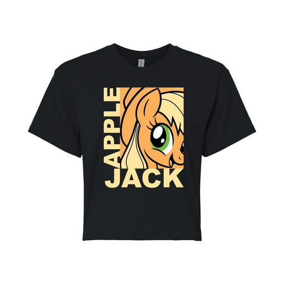 My Little Pony - Character Block Apple Jack - Junior's Cropped Tee