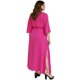 thumbnail image 3 of Maxi vestido Roman Fashion con cinto Talla Extra 0463 Fucsia 36, 3 of 6