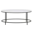 thumbnail image 2 of Henn&Hart Black Bronze and Faux Marble Coffee Table, 2 of 9