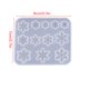 thumbnail image 4 of Ounissouiy Moldes de resina, moldes de copos de nieve de silicona, arte reutilizable DIY, regalos multiusos, accesorios para hacer joyas, pulsera, llavero, Artesanía doce cuadrícula Ounissouiy HA059605-01, 4 of 6
