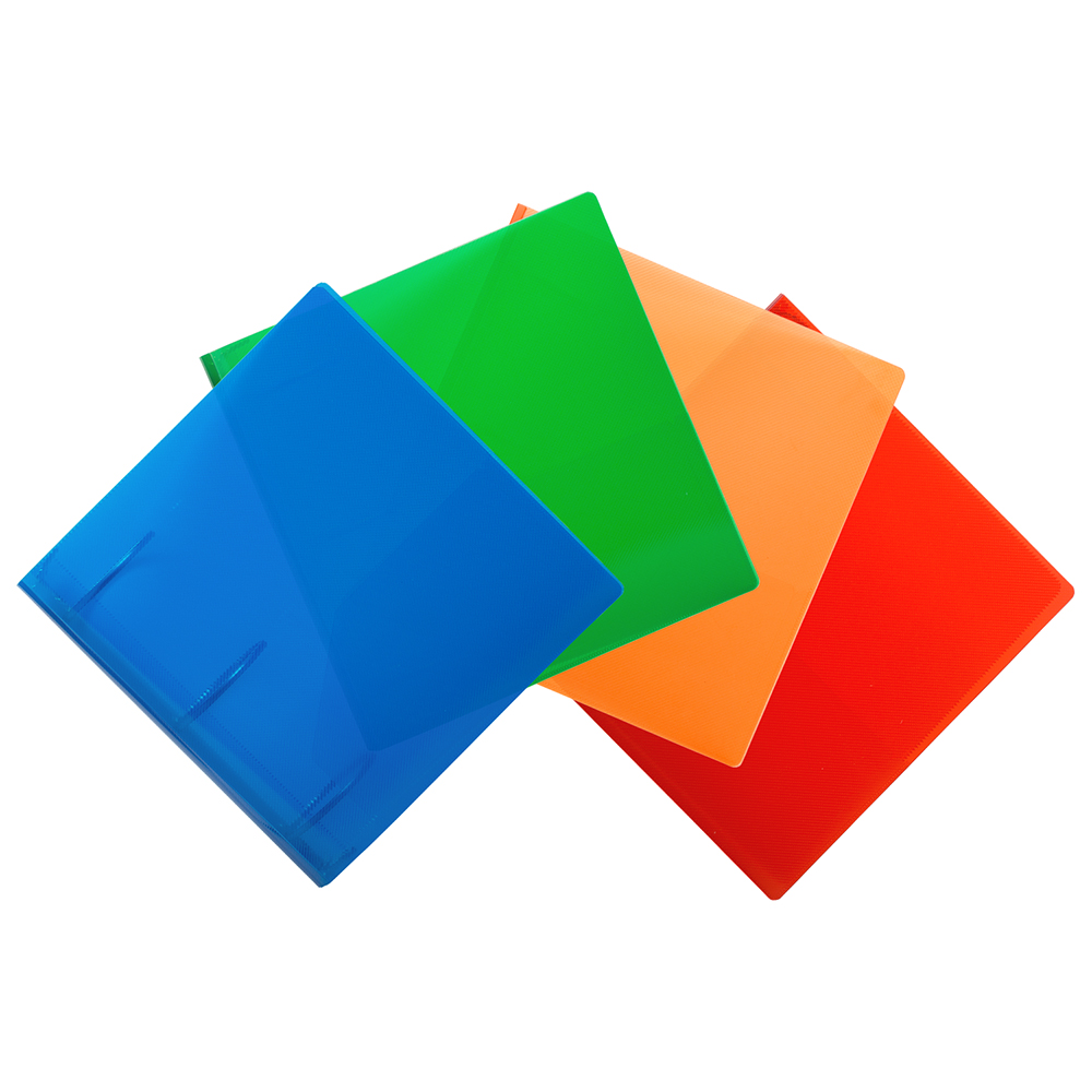 JAM Paper Designders 3" 3-Ring Non-View Poly Binders Assorted 4/Pack (821T3ASSRT)