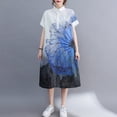 thumbnail image 3 of ZANZEA Womens Formal OL Turn-Down-Collar Floral Print Dress Summer Dress, 3 of 6