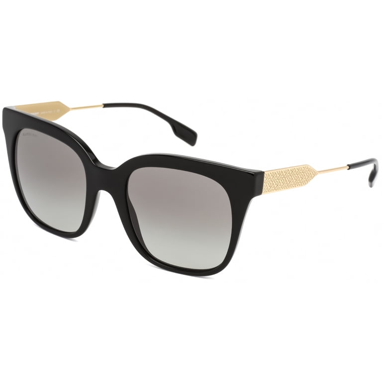 Burberry Women Square Sunglasses Black, Plastic Frame, Grey  display picture 1