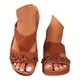 thumbnail image 2 of MKLEKYY Sandalias deportivas de Verano Nuevas Con Tacón de Boca de Pez y Pendiente, Estilo Retro, Con Tres Flores, Suela No Blanda para Mujer, 2 of 4