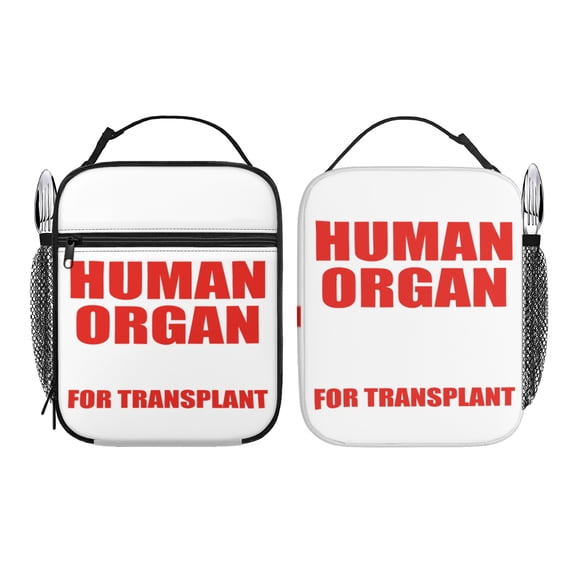 Human Organs Lunch Bag 10 Inch Portable Hand Held Insulated Lunch Bag Suitable for Daily Travel
