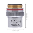 thumbnail image 2 of Miangastore Labs Microscope Objective Lens Eliminate Unwanted Reflections Silver Steel 1Pcs 6x4cm, 2 of 8