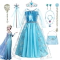 thumbnail image 2 of Disney Frozen Girls Snow Queen Dress Kids Costumes For Carnival Party Prom Gown Robe Cosplay Children Clothing Princess Dresses, 2 of 5