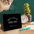 thumbnail image 6 of Luoshdecor 2026 Desk Calendar-8.3x8.6 18 Months Desk Calendar 2026, JAN 2026 - JUN 2027,Standing Flip Desktop Calendar for Home Office, 6 of 6