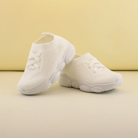 

Toyella Boys and girls soft-soled toddler shoes White 29