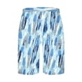 thumbnail image 5 of Men's Big and Tall Shorts with Pockets and Elastic Waist for Swimming and Beach Casual Wear, 5 of 5