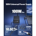 thumbnail image 5 of 100W 90W Universal Laptop Charger with USB-C, Compatible with Lenovo, HP, ASUS, Dell, MSI, Acer, Toshiba, Gateway, Samsung, Chromebook, Vivobook, Ultrabook, ThinkPad, Inspiron Monitor AC Adapter, 5 of 7
