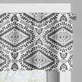 thumbnail image 3 of Ambesonne Mexican Print Valance Pack of 2, Monochrome Tribal Art, 42"X12", Charcoal Grey and White, 3 of 5