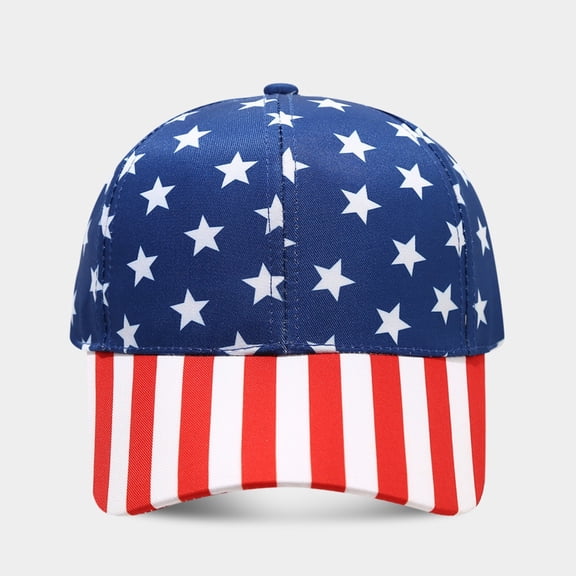 YOHAVEN Patriotic Flag Baseball Cap, Red White Blue Sun Protection Hat, Adjustable Outdoor Unisex Headwear For Fourth Of July, Memorial Day, Veteran Events, Durable Polyester Build, Everyday Casual