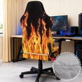 thumbnail image 5 of XYZCANDO Gaming Chair Cover Easy to Install Flame Gaming Chair Protective Cover Include Backrest, Seat and Armrest Protector for Large and Tall Reclining Gaming Chairs, 5 of 7