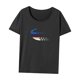 thumbnail image 3 of Camiseta de mujer de verano con estilo de manga corta para mujer para ir de camping de compras XL, 3 of 7