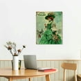 thumbnail image 3 of Nawypu St Patrick's Day Canvas Wall Art Scroll Painting, Four-Leaf Clover, Dwarf, Girl Scroll Hanging Painting Panoramic Landscape Bathroom, Living Room, Bedroom, Office Wall Decoration, 3 of 5