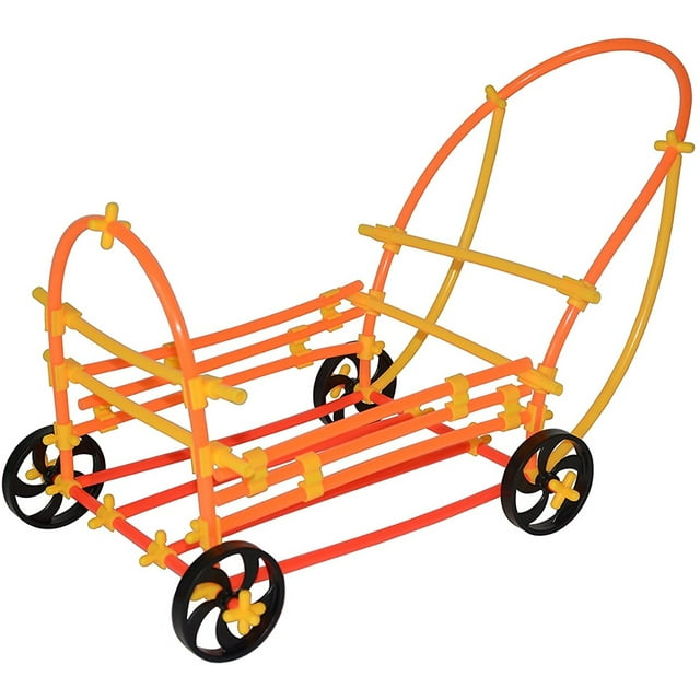 Playlearn Straws and Connector Wheels Add On Pack 8 Large 8