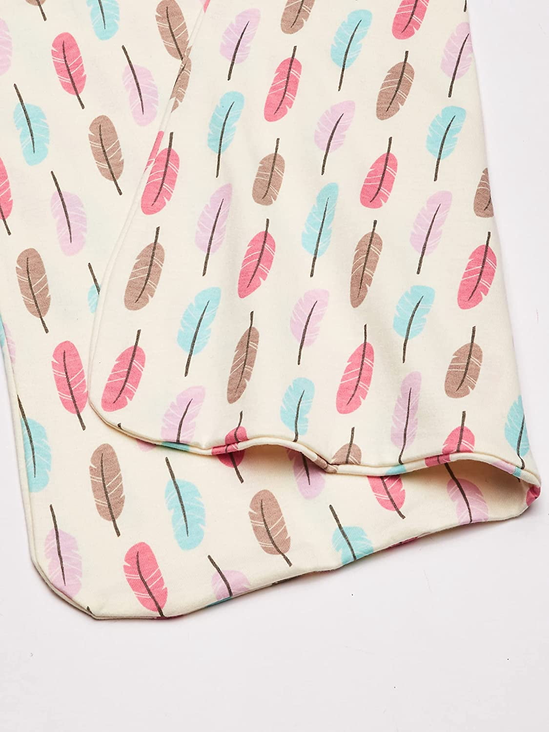 Touched by Nature Baby Girl Organic Cotton Sleeveless Wearable Sleeping Bag, Sack, Blanket, Feathers, 12-18 Months